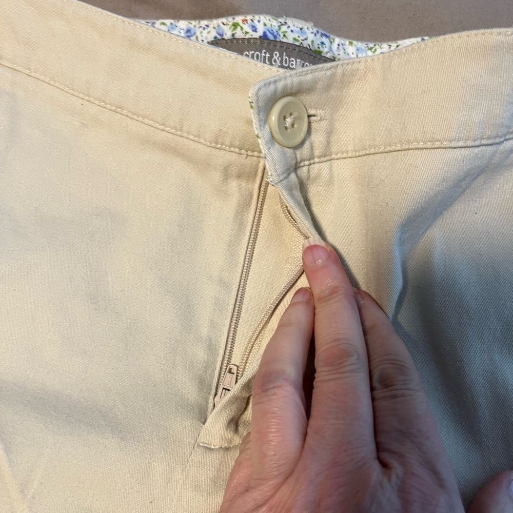 Croft & Barrow Chino’s, Stone Color, Women’s size 14, - Picture 7 of 13